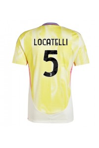 Juventus Manuel Locatelli #5 Fotballdrakt Borte Klær 2024-25 Korte ermer